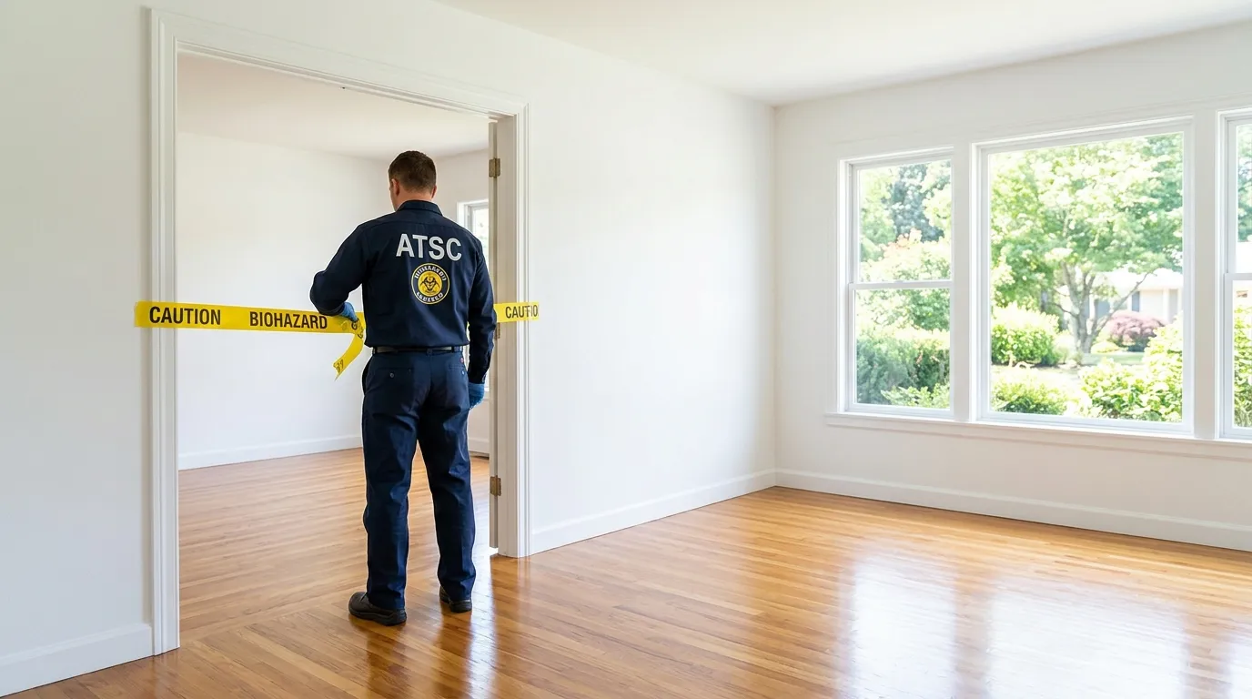 Certified biohazard cleanup crew performing Decomposition Cleanup in East Chattanooga